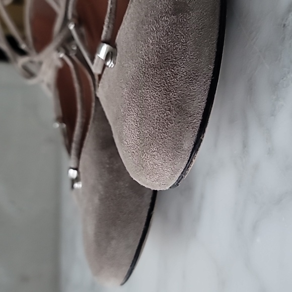 Sigerson Morrison Elise suede lace up flat 7 ½ - Picture 6 of 8